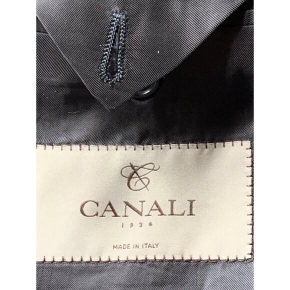 Canali Mens Navy Wool Suit 2-Piece Set 40R Italy L13290/37 Classic - Picture 5 of 16